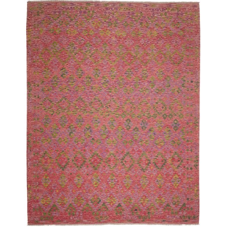 Tappeto Kilim Afghanistan rosso marrone 282x364
