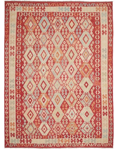 Tappeto Kilim Afghanistan marrone 257x350