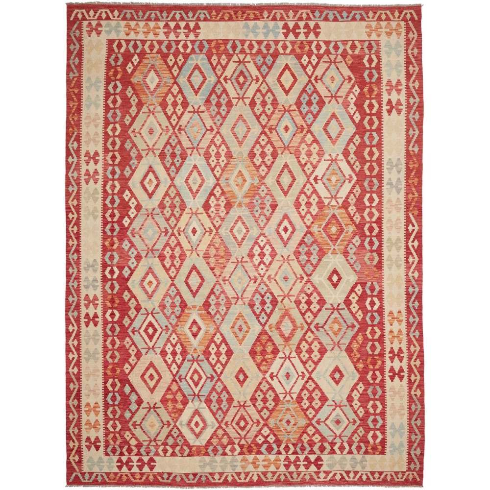 Tappeto Kilim Afghanistan marrone 257x350