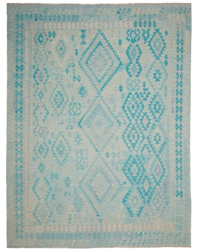 Tappeto Kilim Afghanistan azzurro blu 253x337