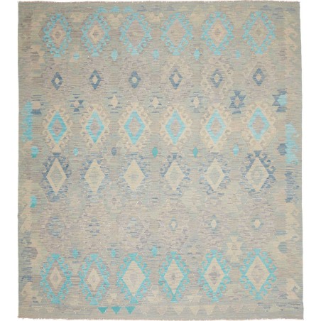 Tappeto Kilim Afghanistan azzurro 265x288
