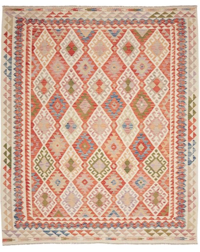 Tappeto Kilim Afghanistan marrone rosso 246x298