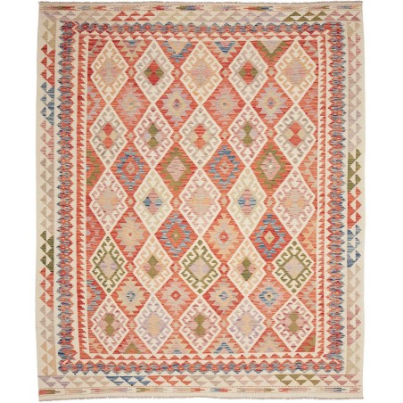Tappeto Kilim Afghanistan marrone rosso 246x298