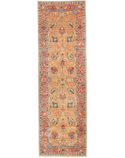 Tappeto Shahi Fine Pakistan marrone azzurro 82x267