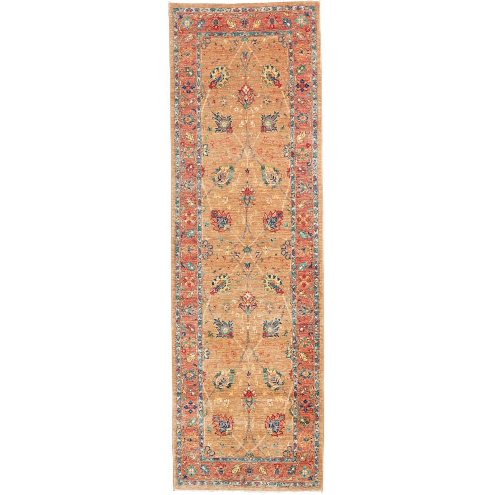 Tappeto Shahi Fine Pakistan marrone azzurro 82x267