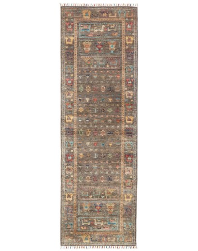Tappeto Rubin Pakistan bianco azzurro 75x242