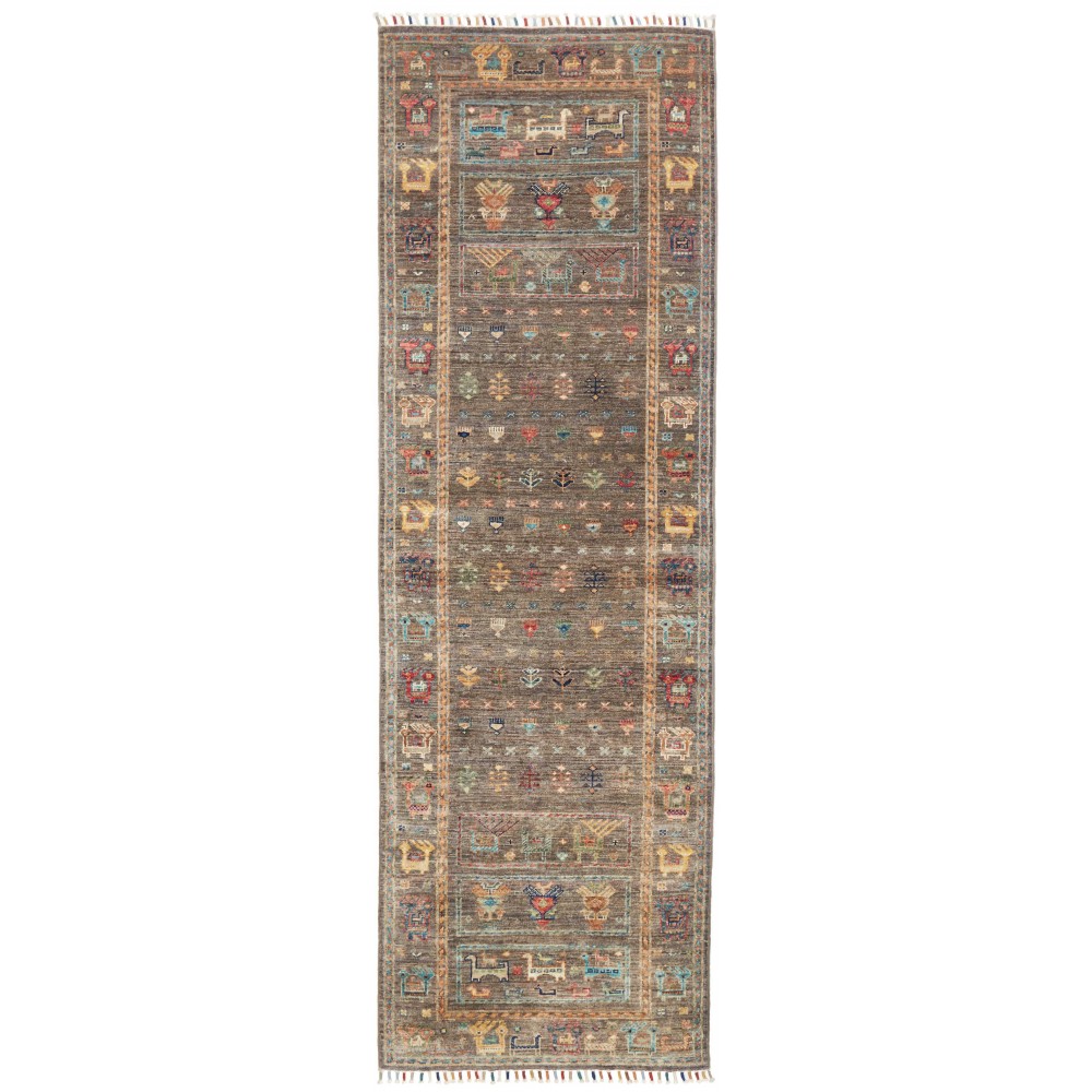 Tappeto Rubin Pakistan bianco azzurro 75x242