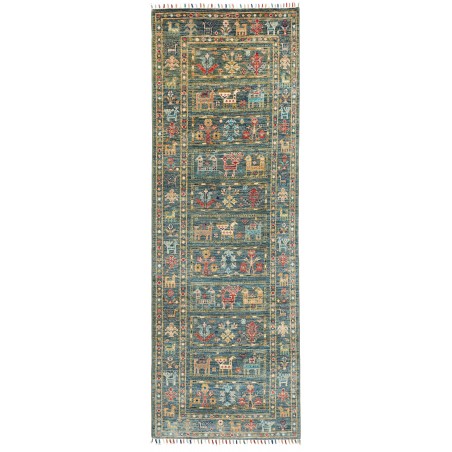 Tappeto Rubin Pakistan bianco azzurro 77x238