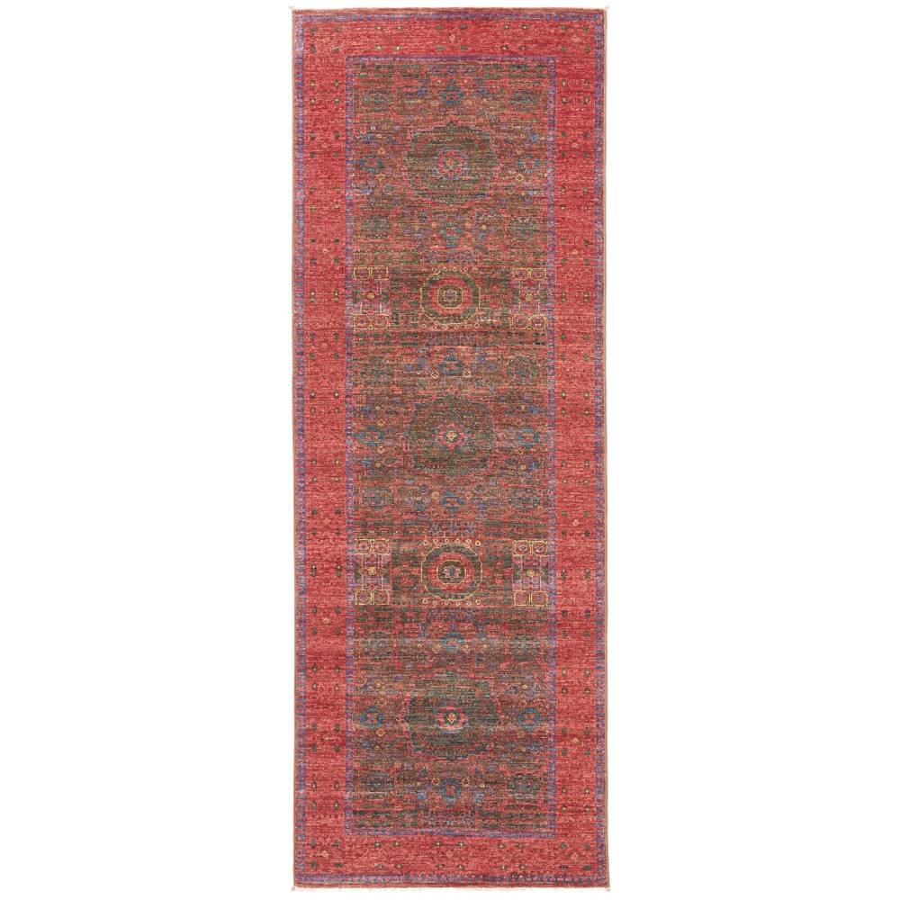Tappeto Mamlouk Pakistan marrone arancione 83x236