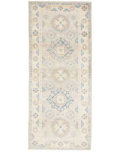 Tappeto Kazak Afghanistan bianco grigio 79x191