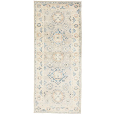 Tappeto Kazak Afghanistan bianco grigio 79x191