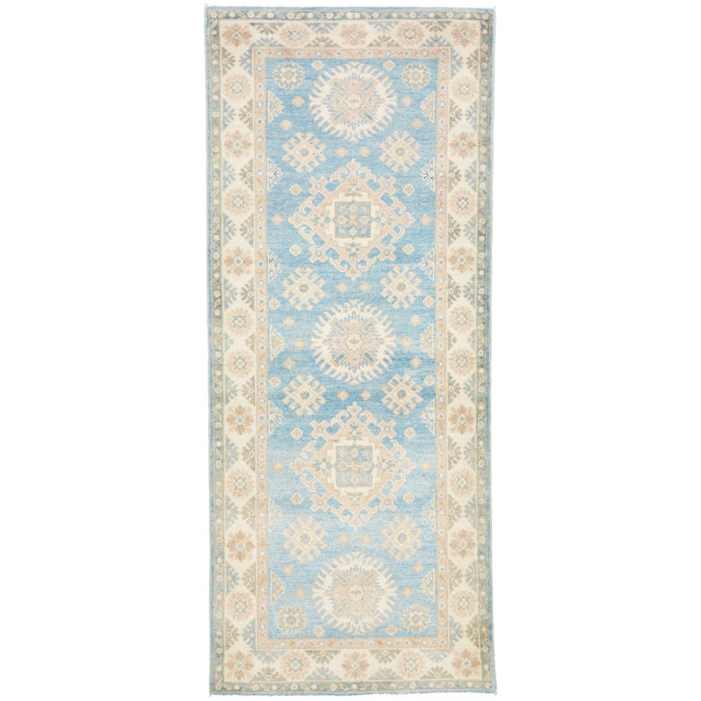 Tappeto Kazak Afghanistan bianco 79x191