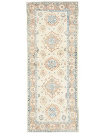 Tappeto Kazak Afghanistan bianco 77x196
