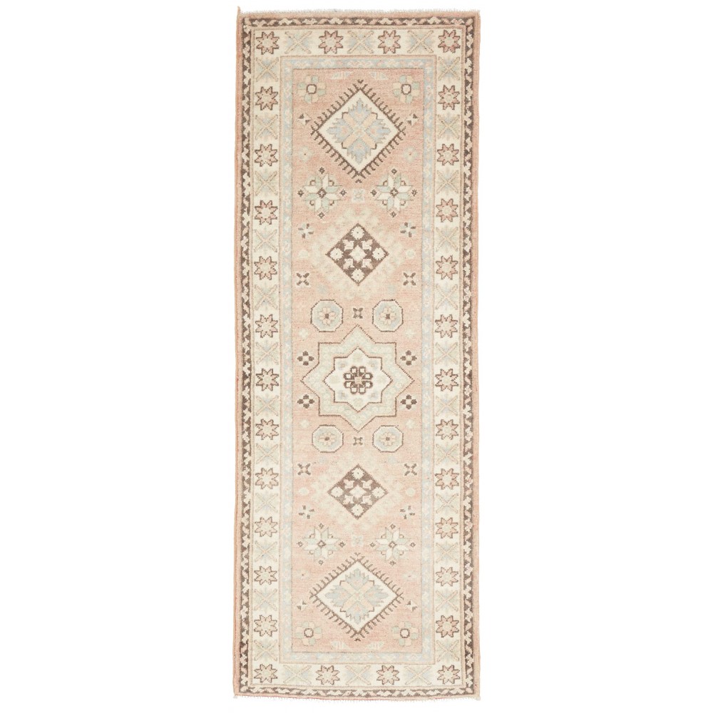 Tappeto Kazak Afghanistan bianco marrone 61x175