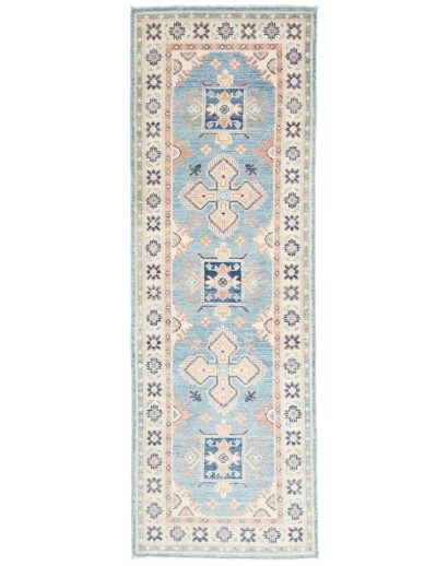 Tappeto Kazak Afghanistan bianco 62x188