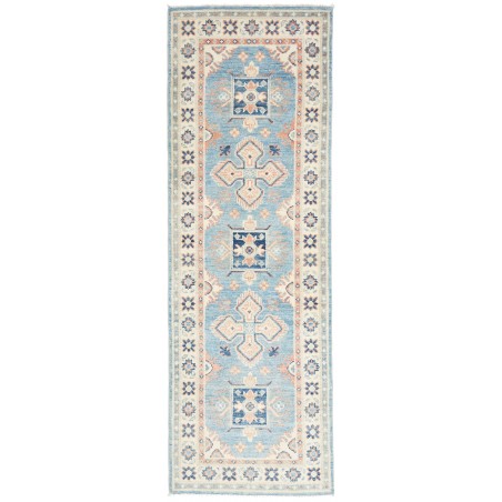 Tappeto Kazak Afghanistan bianco 62x188