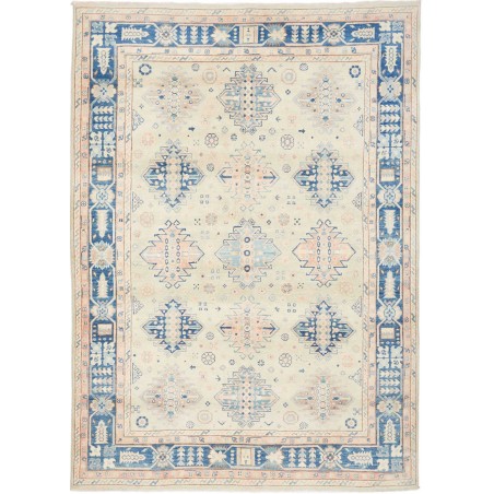 Tappeto Kazak Afghanistan bianco grigio 173x237