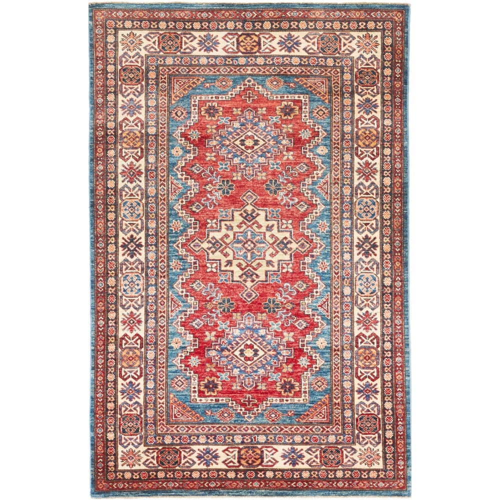 Tappeto Kazak Fine Pakistan bianco beige 120x184