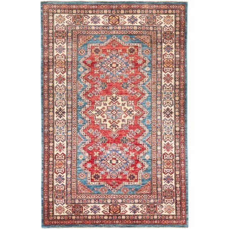 Tappeto Kazak Fine Pakistan bianco beige 120x184