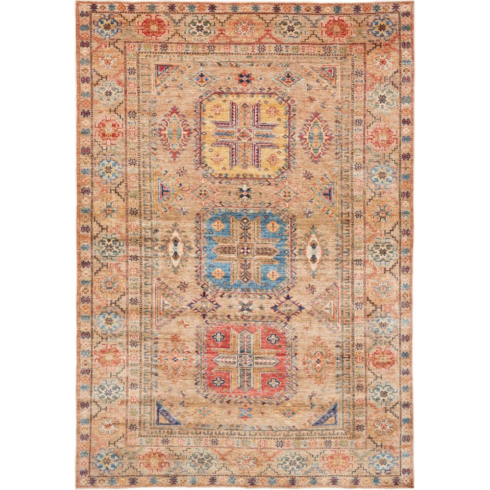 Tappeto Kazak Fine Pakistan marrone grigio 170x243