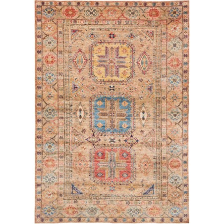 Tappeto Kazak Fine Pakistan marrone grigio 170x243