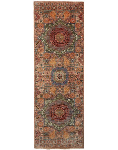 Tappeto Mamlouk Pakistan azzurro giallo 81x244