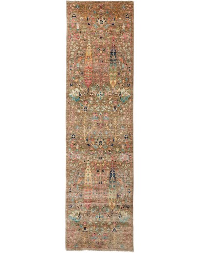Tappeto Shahi Fine Pakistan bianco grigio 80x294