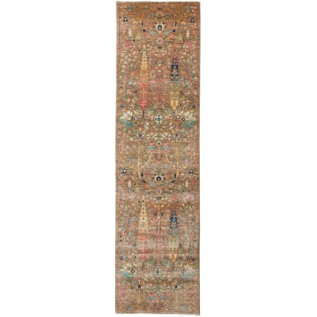 Tappeto Shahi Fine Pakistan bianco grigio 80x294