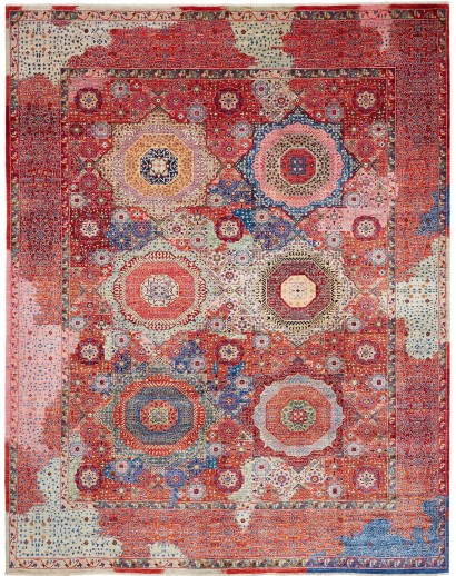 Tappeto Mamlouk Pakistan marrone grigio 274x353