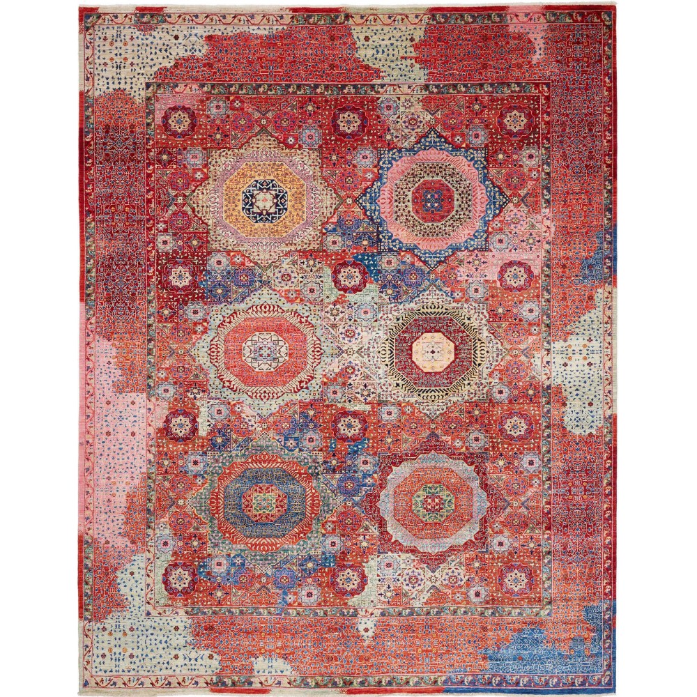 Tappeto Mamlouk Pakistan marrone grigio 274x353