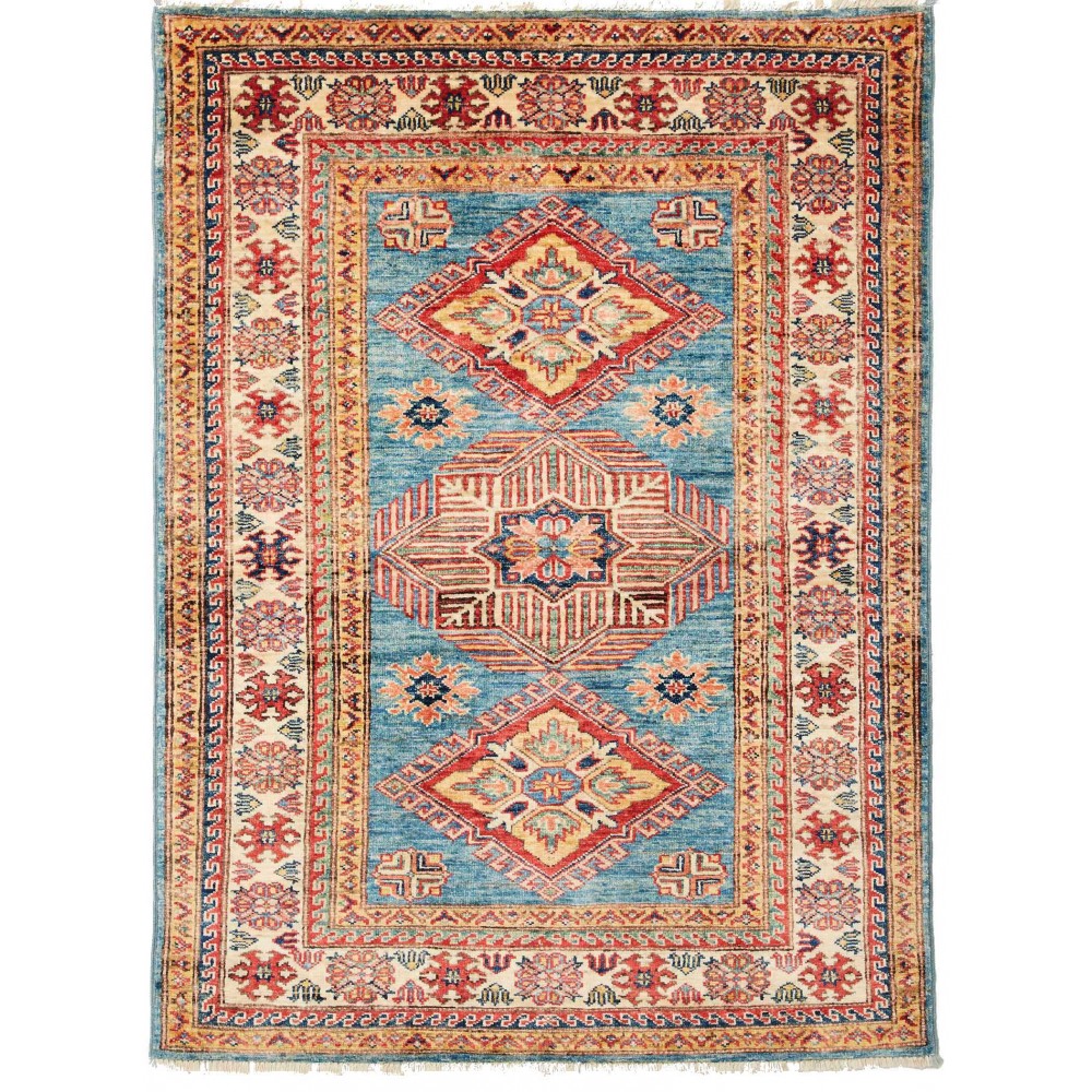 Tappeto Kazak Fine Pakistan marrone grigio 100x134