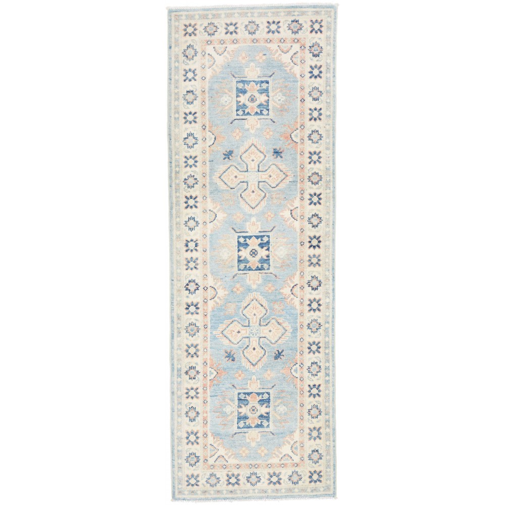 Tappeto Kazak Afghanistan bianco 65x190