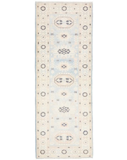 Tappeto Kazak Afghanistan bianco 63x175
