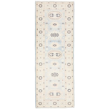 Tappeto Kazak Afghanistan bianco 63x175