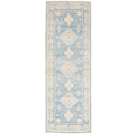 Tappeto Kazak Afghanistan bianco grigio 60x181