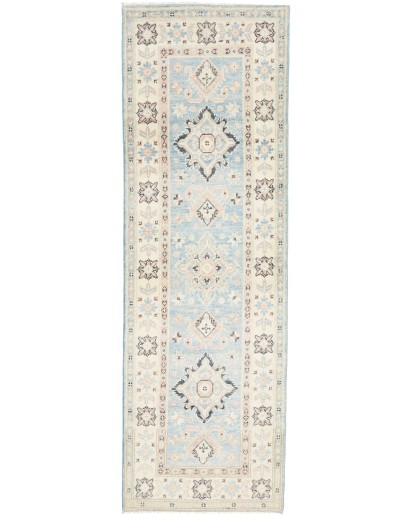 Tappeto Kazak Afghanistan bianco 62x179