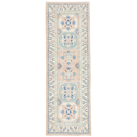 Tappeto Kazak Afghanistan bianco grigio 61x182