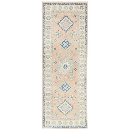 Tappeto Kazak Afghanistan bianco grigio 62x175