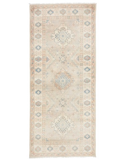 Tappeto Kazak Afghanistan bianco 84x194