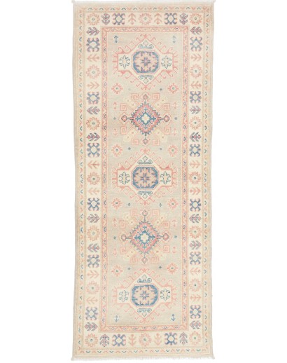 Tappeto Kazak Afghanistan bianco giallo 78x198