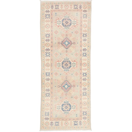 Tappeto Kazak Afghanistan bianco giallo 78x198