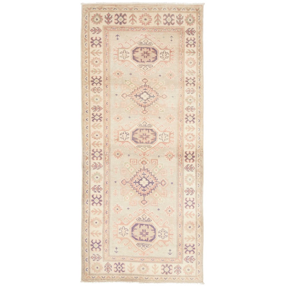 Tappeto Kazak Afghanistan giallo 83x193