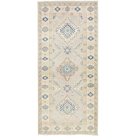 Tappeto Kazak Afghanistan bianco grigio 82x187