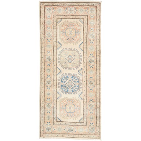 Tappeto Kazak Afghanistan giallo azzurro 85x187