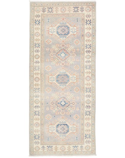 Tappeto Kazak Afghanistan bianco 83x195