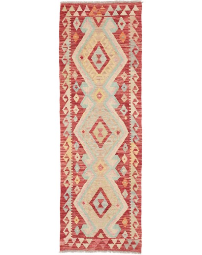 Tappeto Kilim Afghanistan marrone giallo 62x195