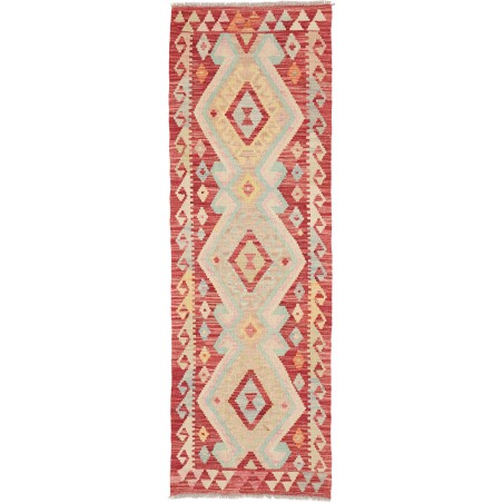Tappeto Kilim Afghanistan marrone giallo 62x195