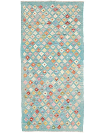 Tappeto Kilim Afghanistan beige giallo 94x196