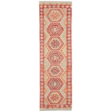 Tappeto Kilim Afghanistan marrone rosso 58x196