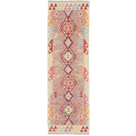 Tappeto Kilim Afghanistan marrone rosso 62x194